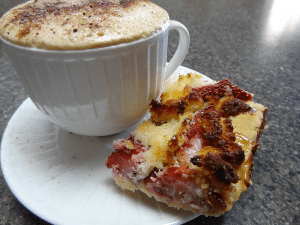 Strawberry and Coconut Slice